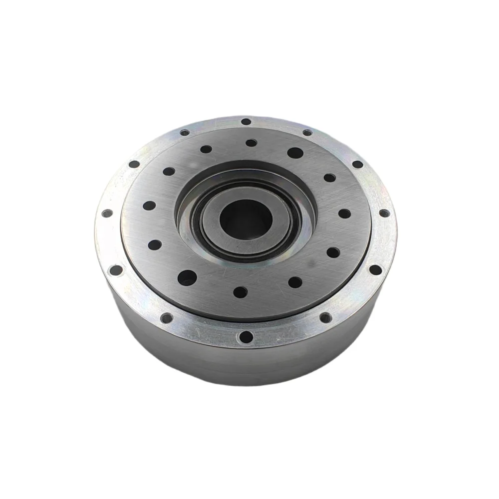 Zero Backlash High Precision Cycloidal Pinwheel Gearbox for Robot Joint with Compact Hollow Flanged Design