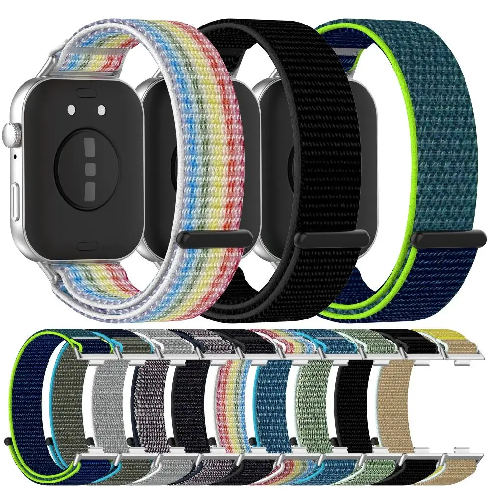 

New Nylon Nylon Loop Strap Adjustable Smart Watch Bracelet Replacement Accessories Watchband for Huawei Watch Fit 3