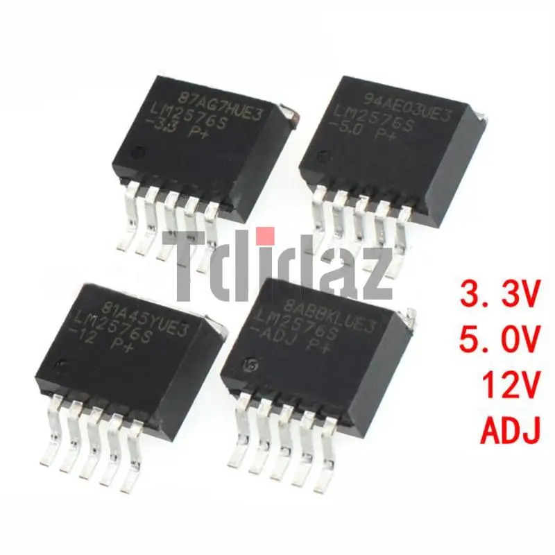 10PCS LM2576 LM2596 LM2576T-ADJ LM2576T-3.3 LM2576T-5.0 LM2576T-1.2 IC REG BUCK ADJ 3A TO220-5 TO-263-5  NEW