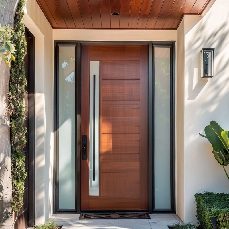 *&Aluminum Driveway Heavy Duty Sliding Entrance Door Modern Outdoor Villa Access Weather Resistant Long Lasting Build*&