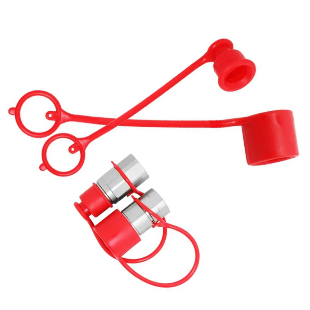 1 Set Hydraulic Quick Connector Cap Quick Coupler Coupler Cap Hydraulic Quick Connector Male Dust Cover ﻿accessories