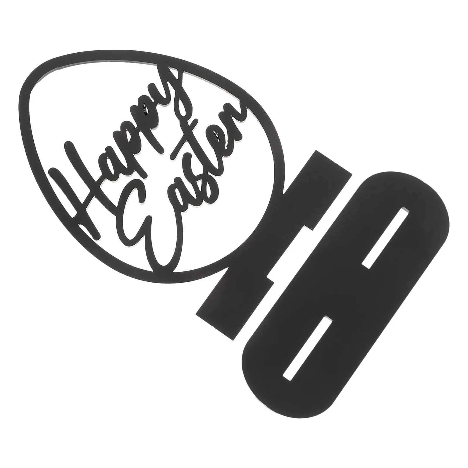 

Effortless Cleaning Easter Tabletop Sign Fine Craftsmanship Acrylic Egg Decoration for Themed Parties Home Office Desk Display