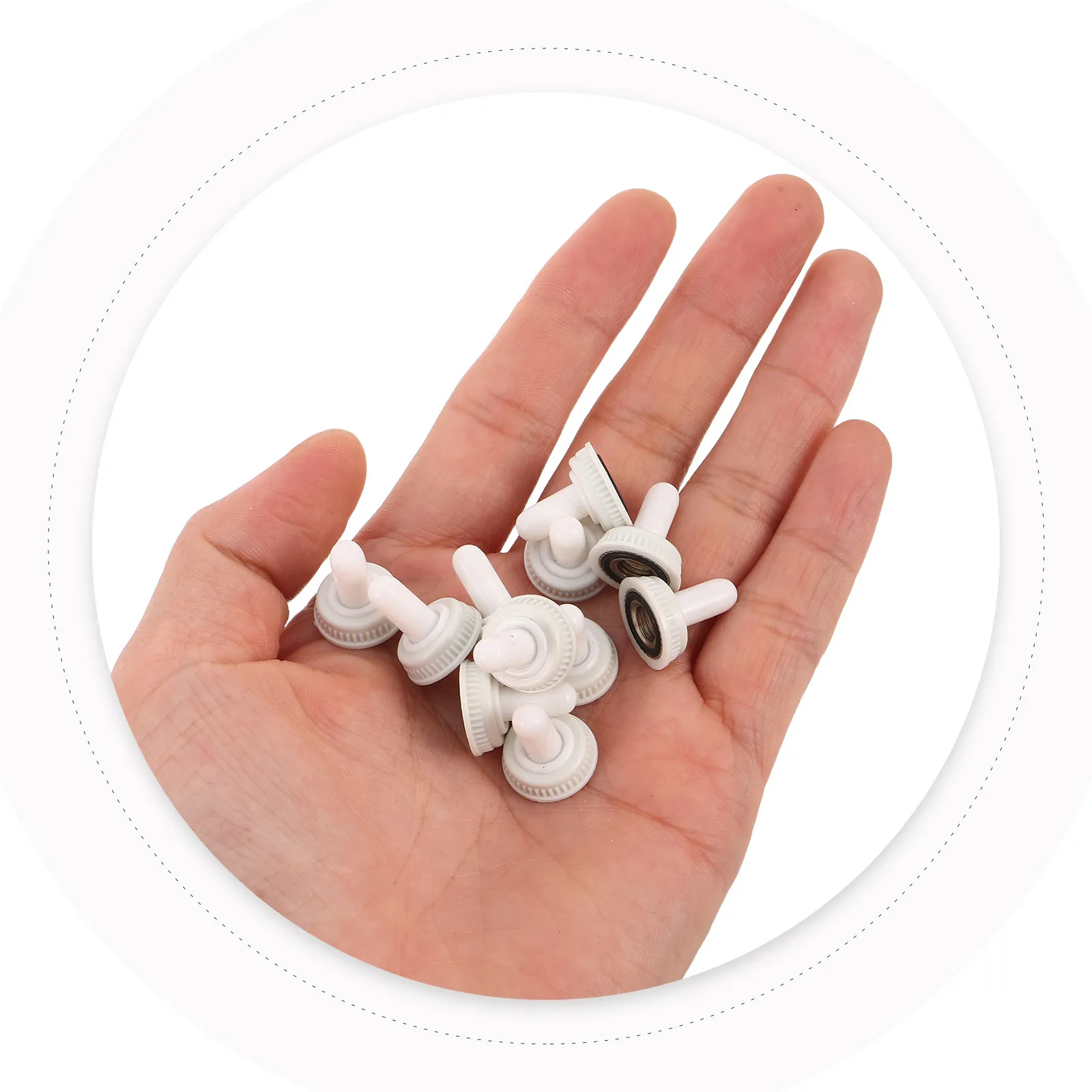 

50 шт. водонепроницаемых пылезащитных колпачков для тумблеров, сверхпрочные белые защитные накладки для промышленного и морского оборудования