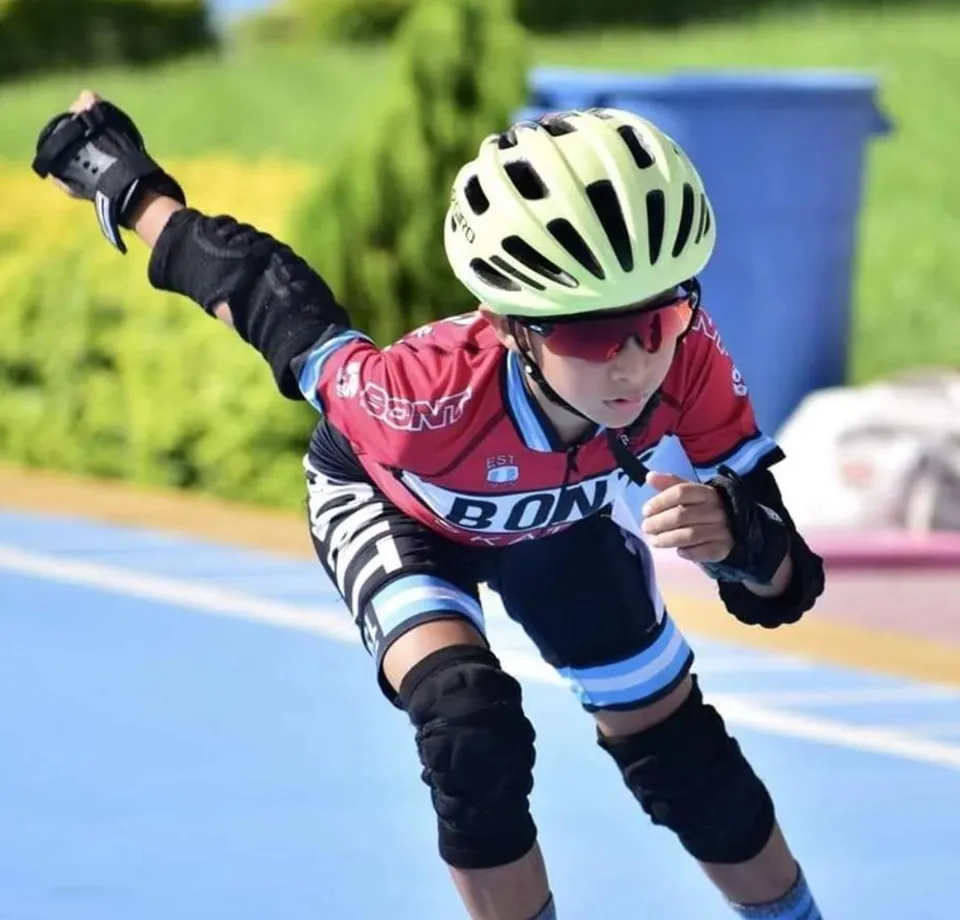 Bontスケート子供ジャンプスーツciclismo子チームインラインスケート