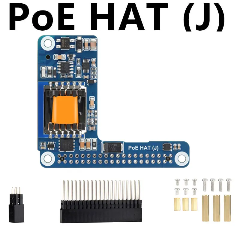 Raspberry Pi 5 PoE MINI HAT (J) for Pi5/CM5 5V/5A Power over RJ45 Ethernet 802.3af/at Moudle