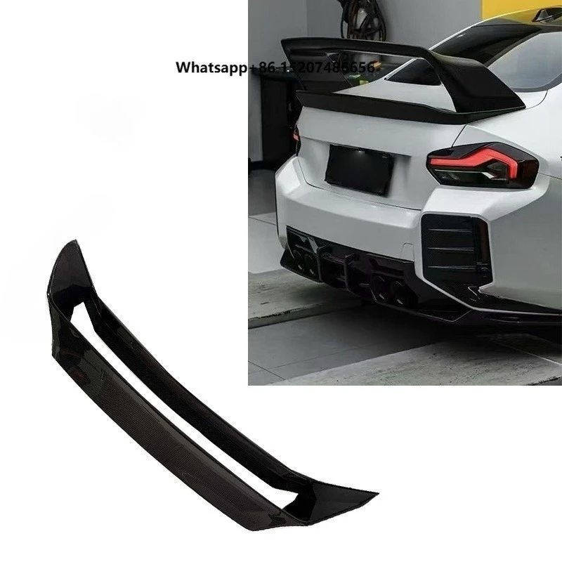

High Quality an Design Dry Carbon Fiber Double Deck Rear Wing Spoiler Rear Trunk Wing Perfect Fitment