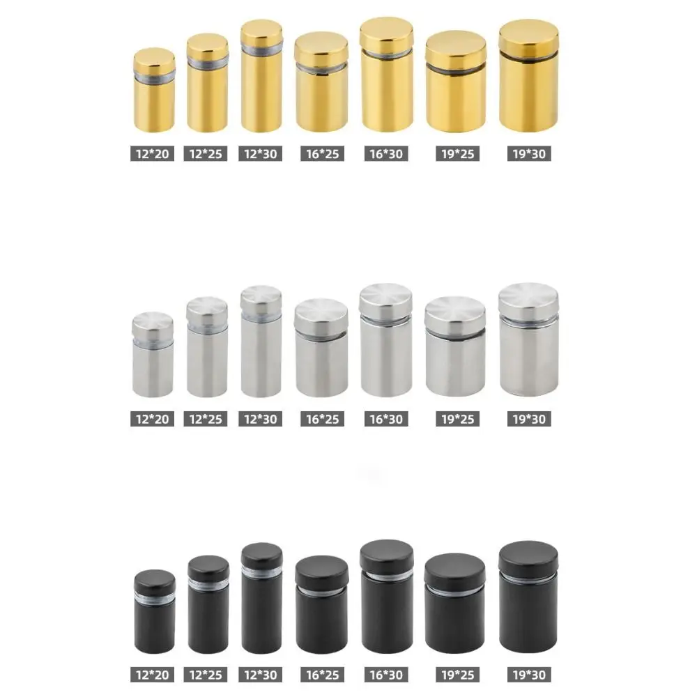 

4pcs Stainless steel Stainless steel advertising nails rust-proof Silver/gold/black Acrylic board screws Strong tolerance firm