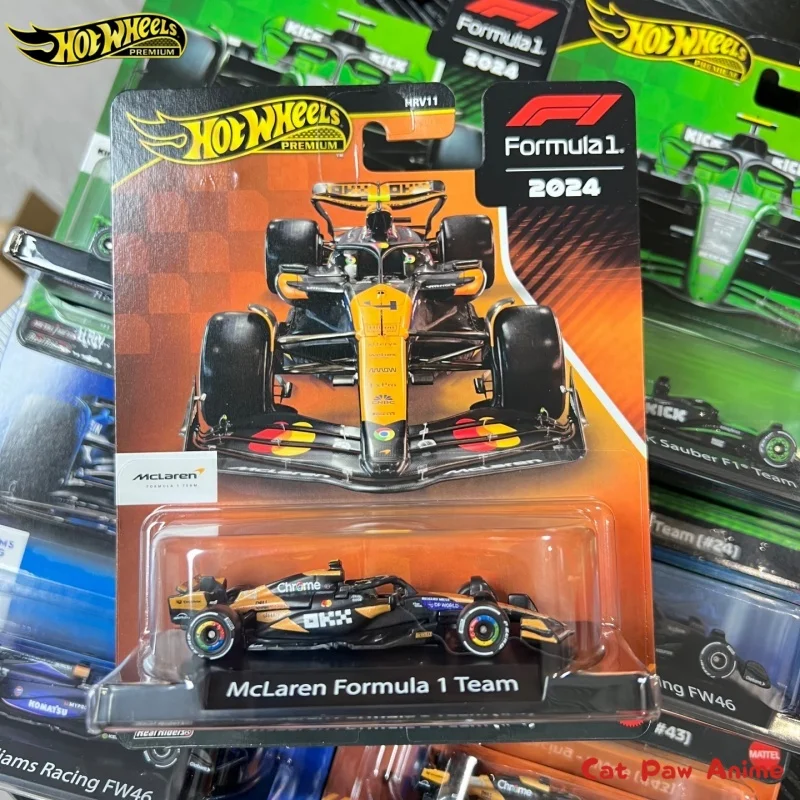الأصلي الساخن عجلات سيارة الذهب التسمية F1 سباق نموذج VISA Sauber ويليامز أسطول HRV11 1/64 سبيكة مصغرة يموت الصب VehicleCa