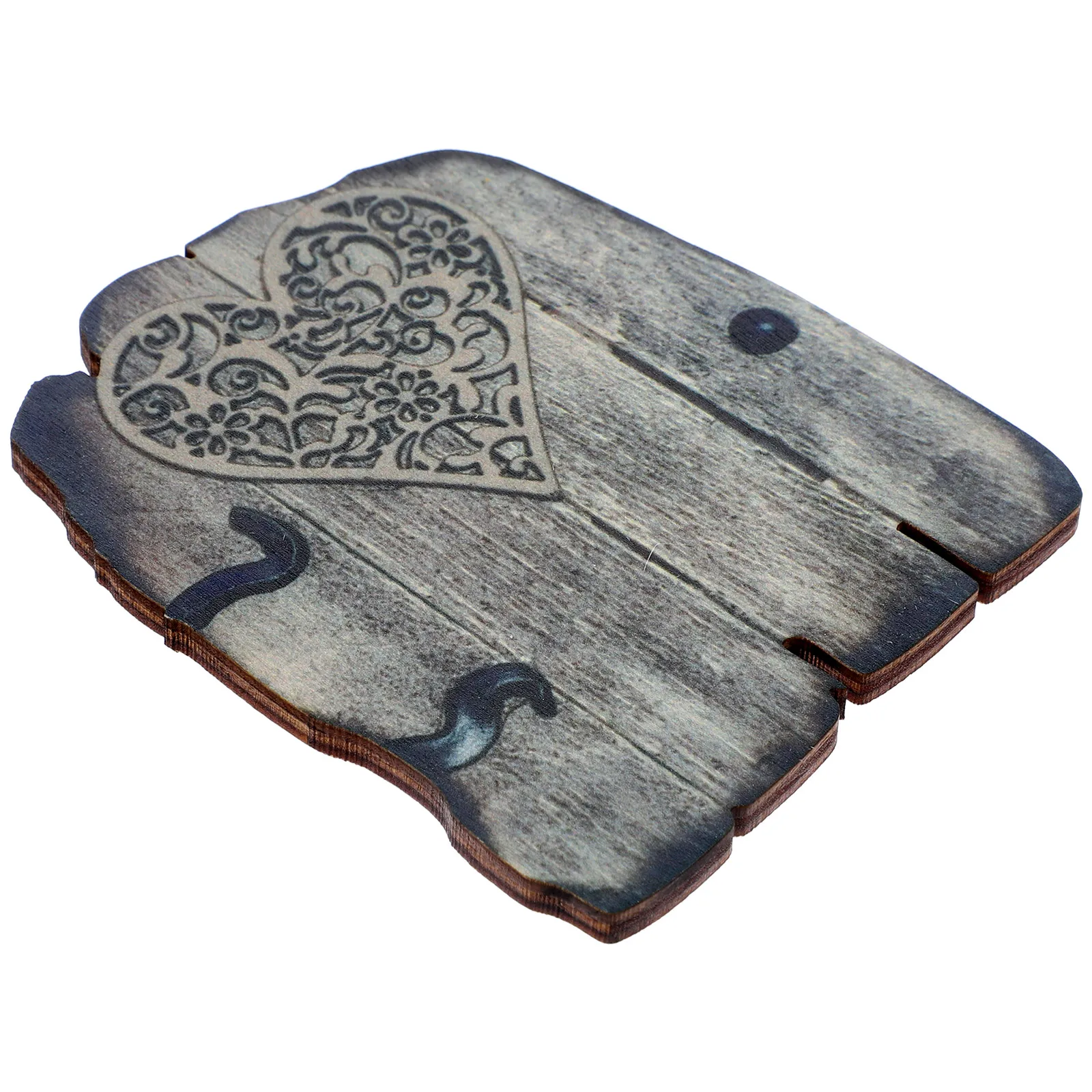 

Fairy Door Decor Miniature Elf Door for Garden Trees Outdoor Wooden Crafts Kids Gift Lifelike Detail Garden Fence Gate