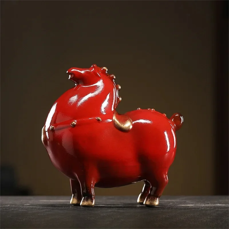 

Creative Lucky Horse Year Decorative Item - Tang Horse, Office, Living Room, Study Desktop Decorative Ornament, Home Art Craft