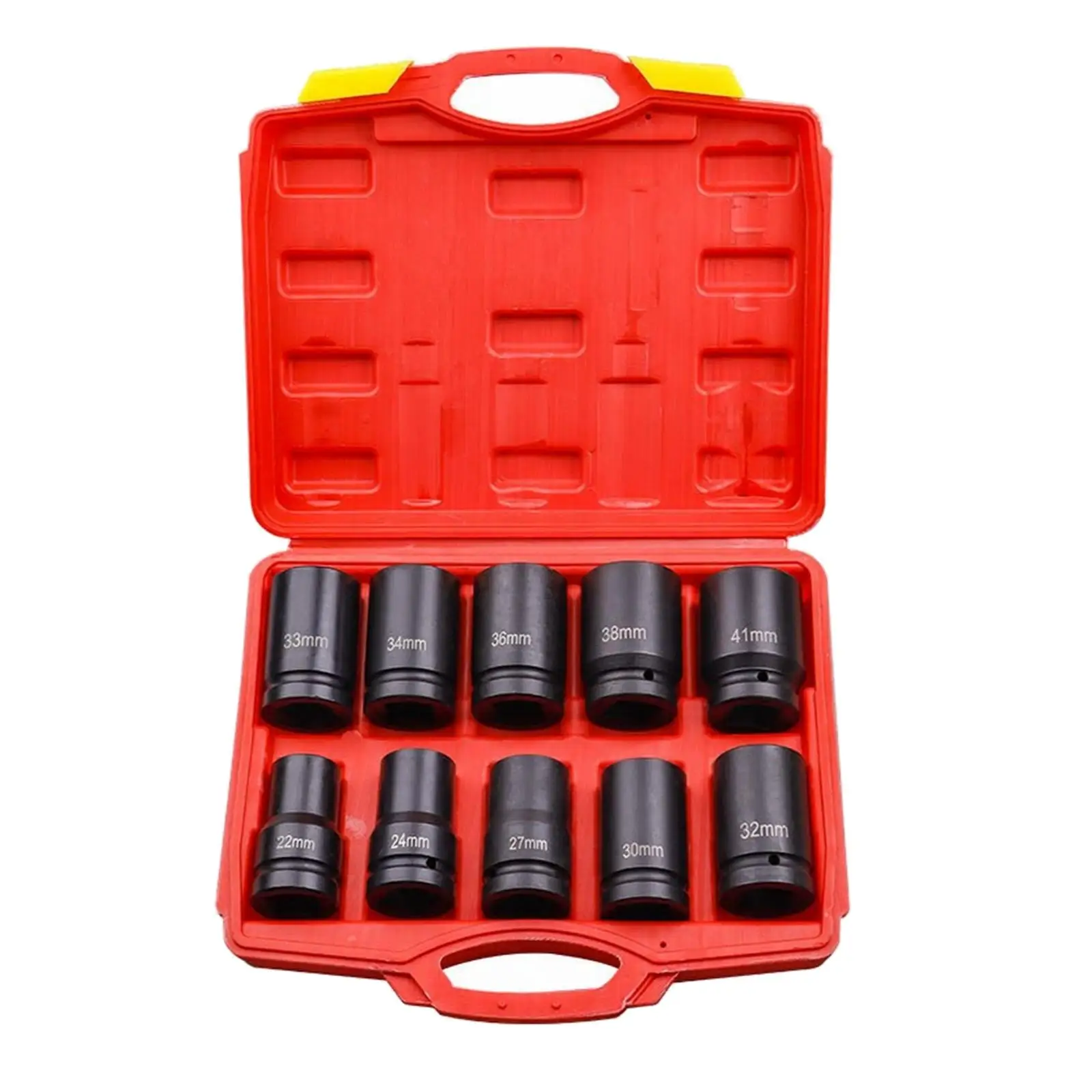 Heavy Duty Pneumatic Impact Socket Wrench Set 1 Inch Drive Chrome Vanadium Steel Tools for Auto Repair