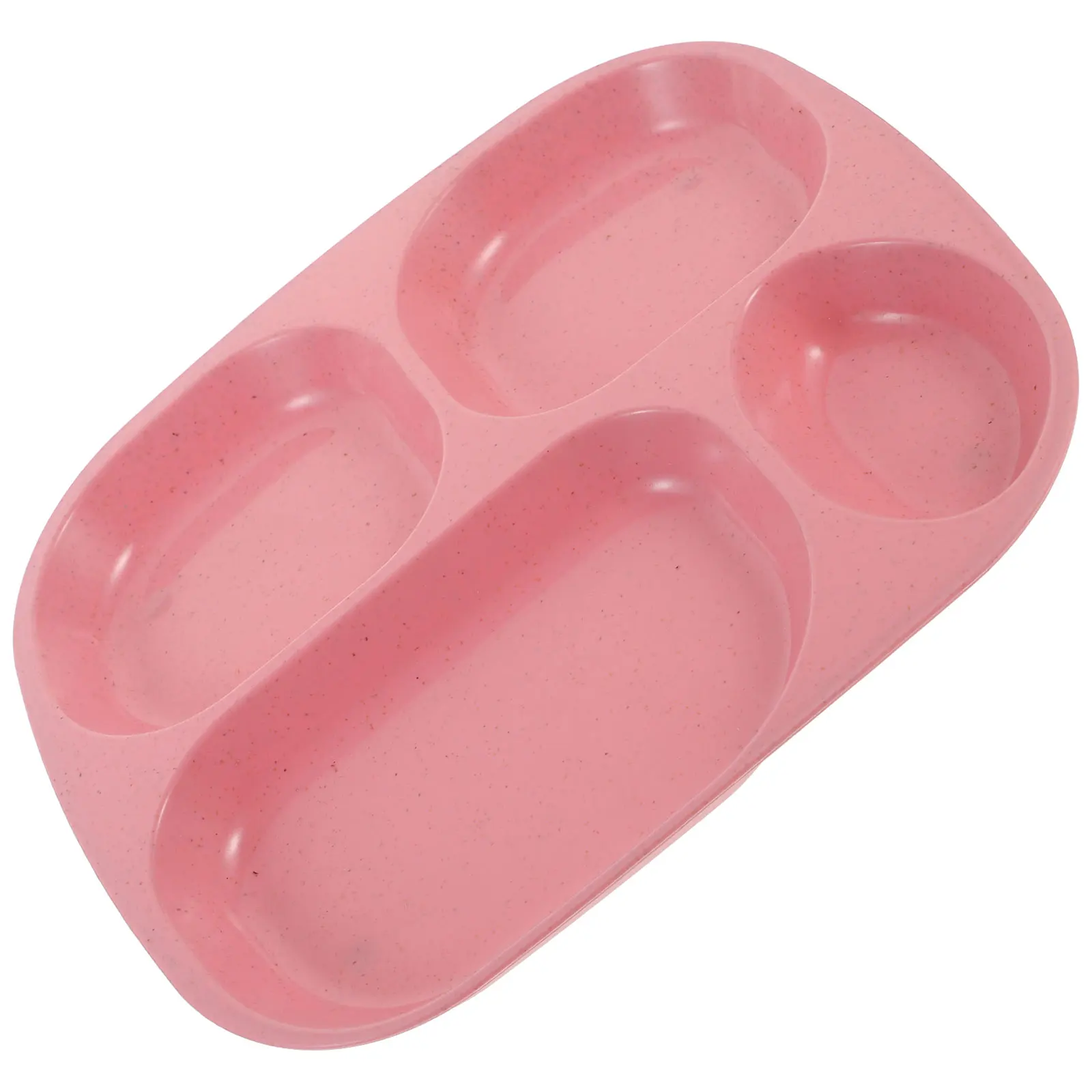 

Divided Food Plates Compartment Design Reusable Safe Material Kids Home Dinner Lunch Tray Portable Easy Clean Storage