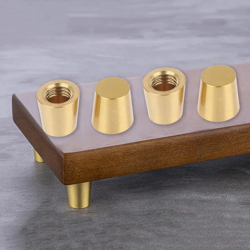 4PCS Brass Cutting Board Feet Non Slip Stabiliser Risers For Chopping Board Jewelry Box Display Tray Support Pads