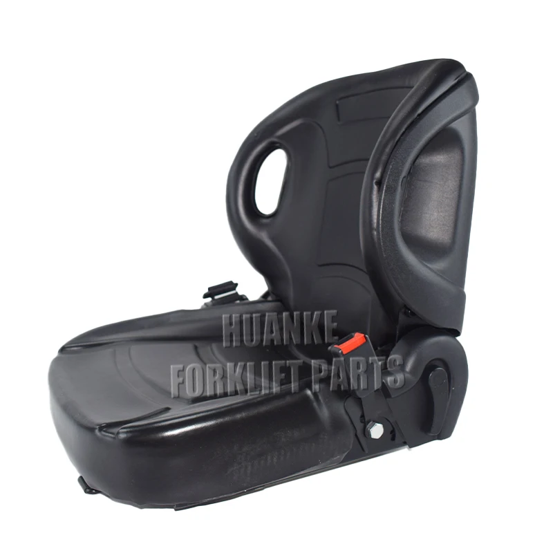 Luxury Adjustable Leather Forklift Seat for Heavy Duty Construction Machinery Professional Driver Seat Replacement Part Pro