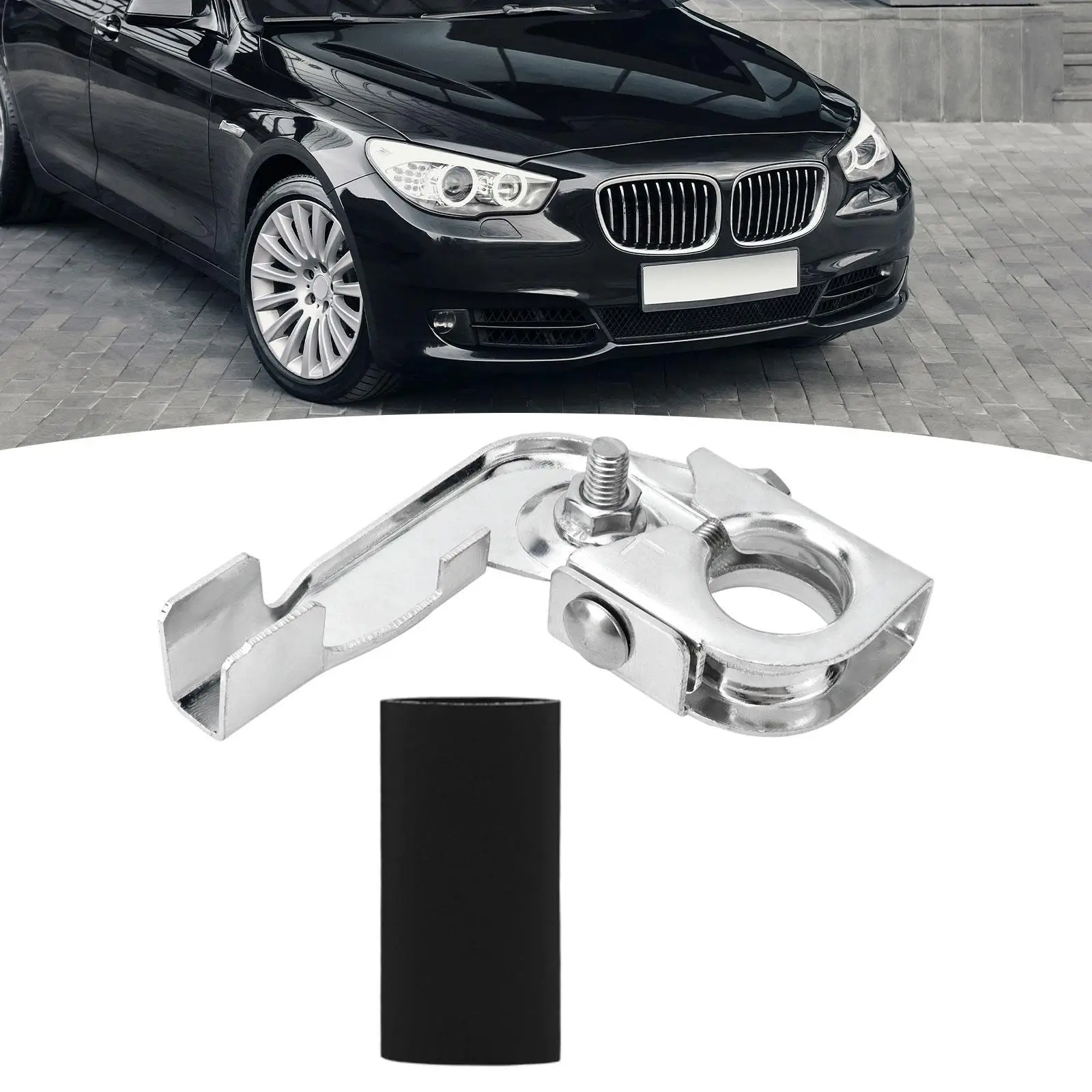 

Автомобильный зажим для положительного аккумулятора, нержавеющая сталь 7T4Z-14450-a с термоусадочными аксессуарами, запасные части, простые в установке