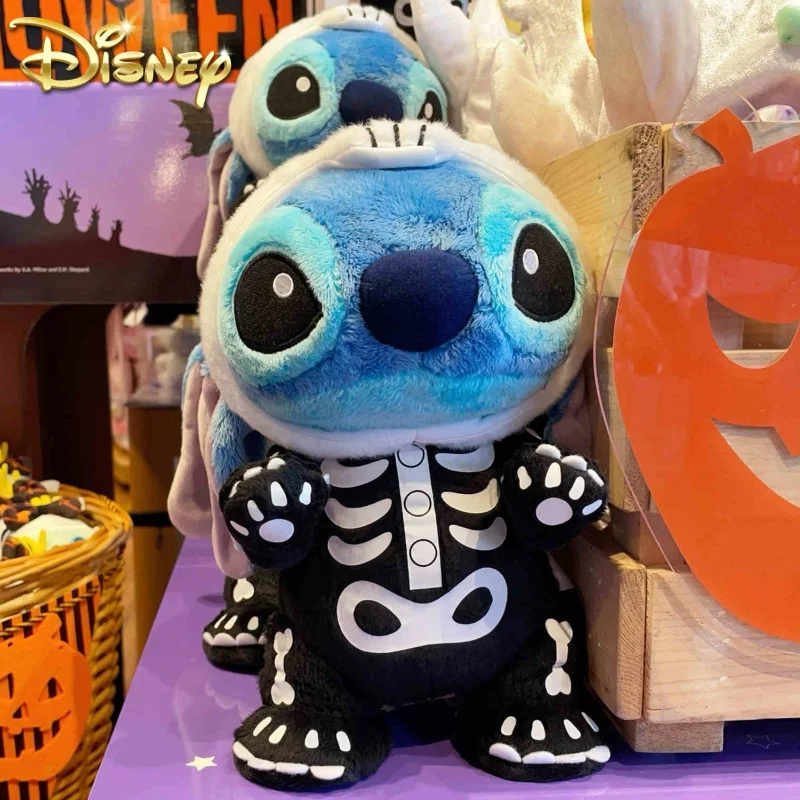 Disney Original 2024 Wonderful Halloween Chip Dale Cartoon Stitch Winnie Pendant Cute Doll Collection Birthday Christmas Gift