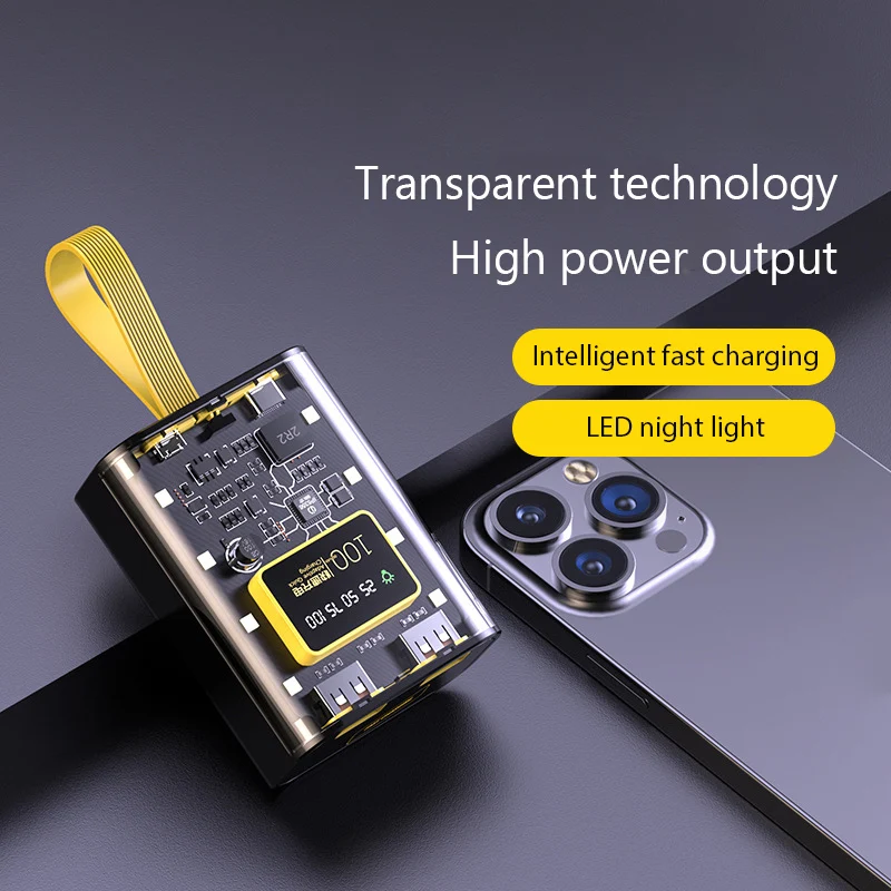 18650 Battery Charger Case DIY Power Bank Box Fast Charging Case with Night Light LCD Display Battery Charging Power Bank Box