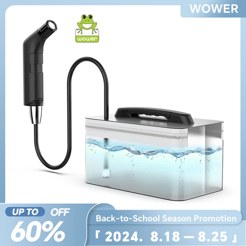 Wower-bidé eléctrico portátil para limpieza de higiene Personal, pulverizador de ducha recargable Shattaf de 2,3 L, para viaje y Camping