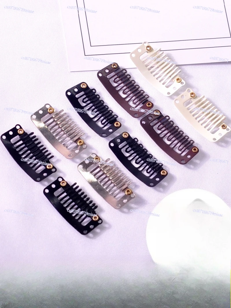 

Wig Hair Clips Tool Metal Snap Clips U Shape Clips for Hair Extensions 24mm 1000pcs