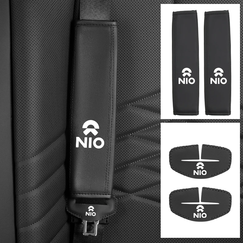

Car Seatbelt Shoulder Cover Belt Buckle Mat Padding Pads Accessories For Nio EC6 ES6 ES8 ES7 ET5 ET7 EP9 EVE 2021 2022 2023