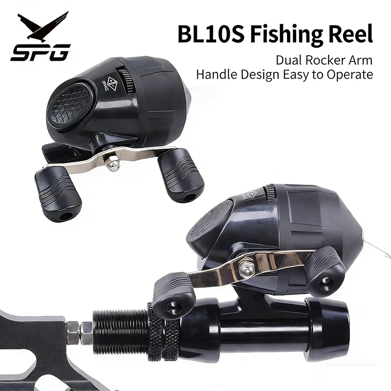 Carrete de Pesca BL10S con Salida Interna de Línea, Carrete Oculto para Pesca con Arco, Accesorio para Pesca con Slingshot
