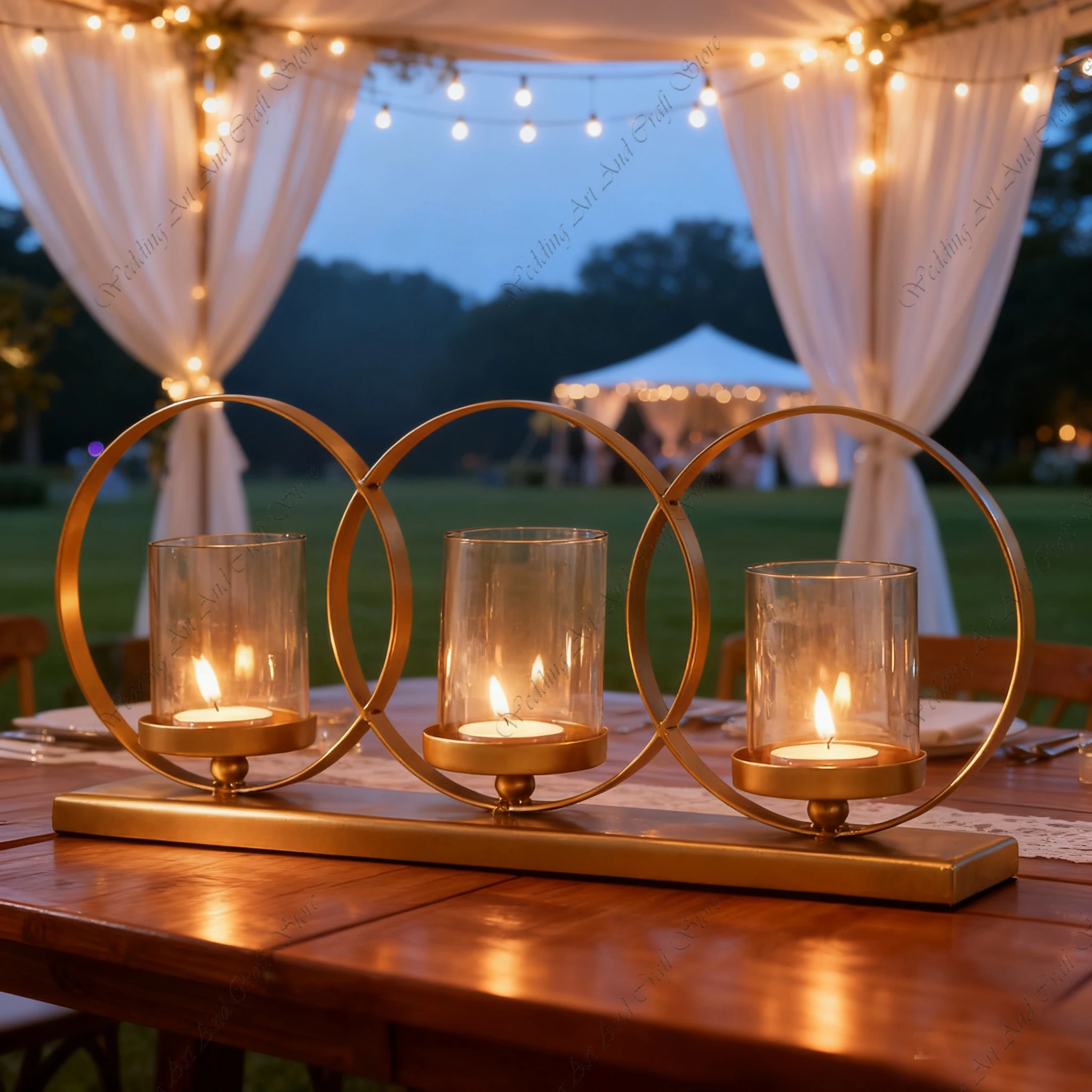 5pcs f30 Wedding Candle Centerpiece Metal Candle Lanterns Golden Flower Candles Centerpieces for Dining Room Table ivy438