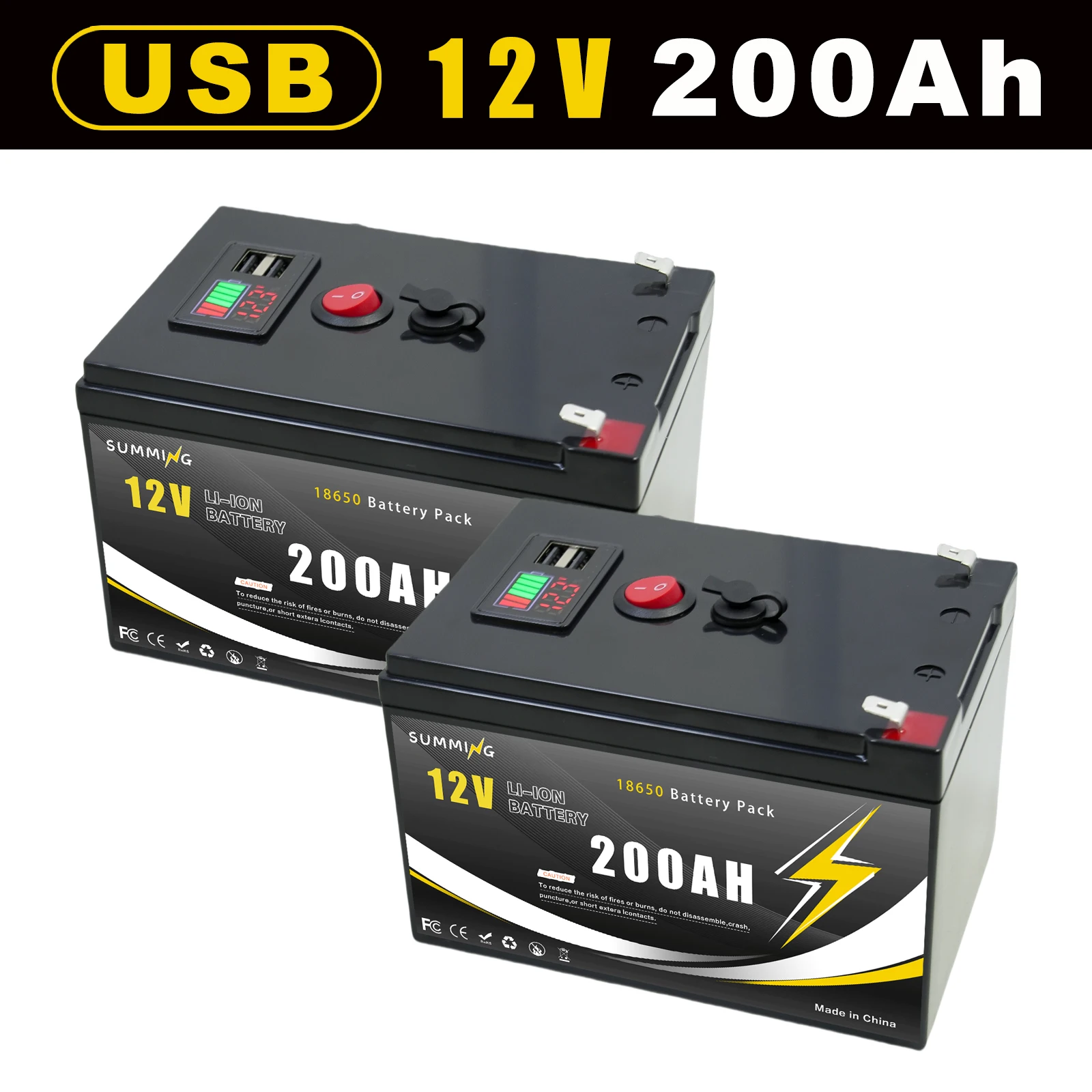 batterie-rechargeable-au-lithium-lifepo4-12v-200ah-4000-cycles-profonds-pour-l'energie-solaire-🚔-petit-ups-eclairage-roues-motrices
