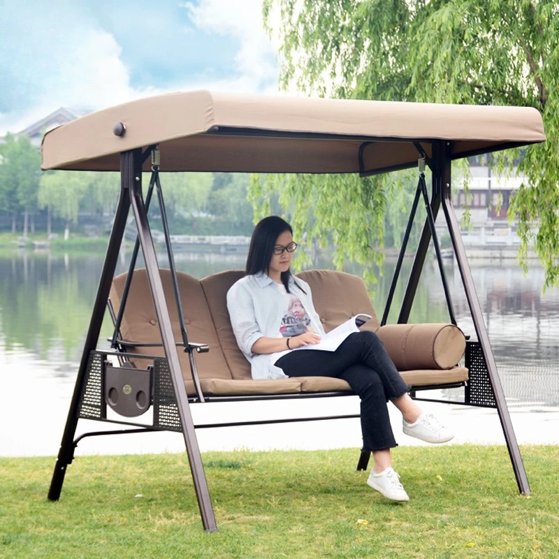 

Outdoor swing chair courtyard garden leisure hanging wrought iron swing thousand autumn chair outdoor rocking