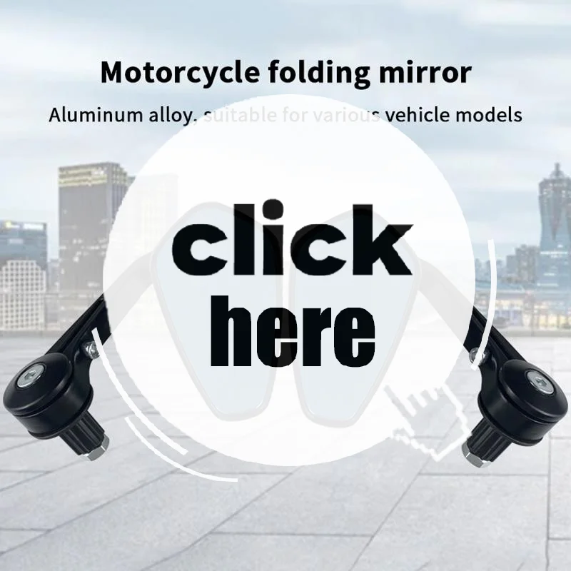 

Motorcycle Mirror Handlebar End Rearview Mirror Universal Side View Mirror Motorcycle Christmas Decoration Rearview Mirror