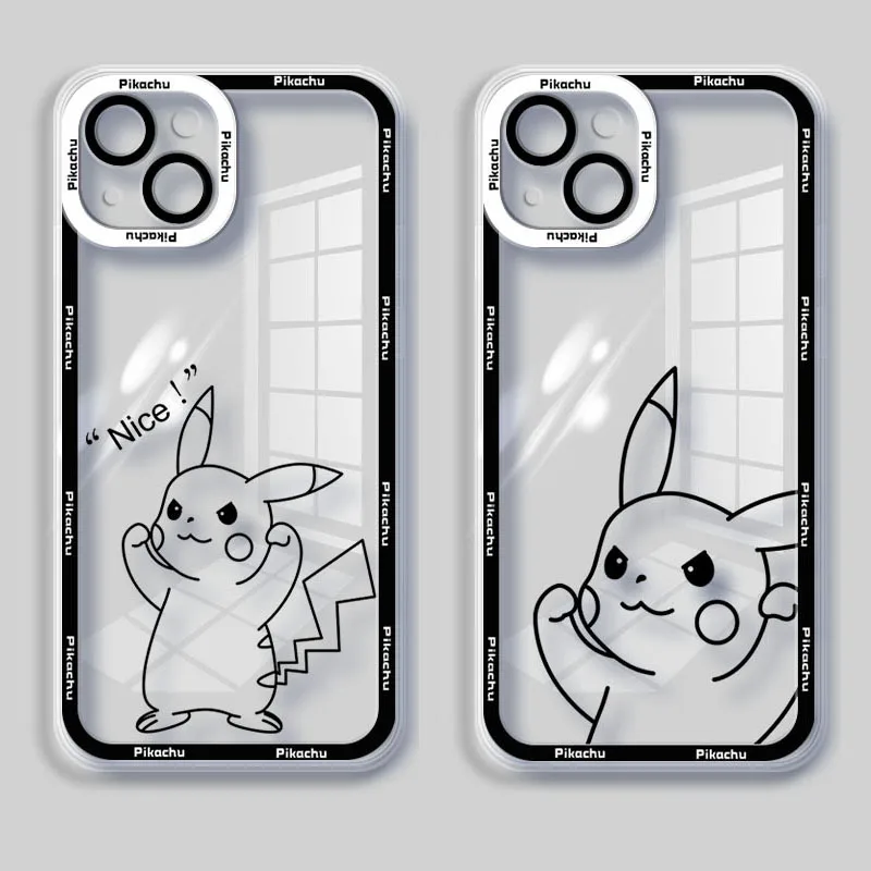 Pokemon Pikachu Soft Silicone Case for OnePlus 8 8T 9 9T 10 Pro 9R 9RT Nord One Plus 1+9R 1+8 1+8T 1+10Pro Clear Cover Fundas