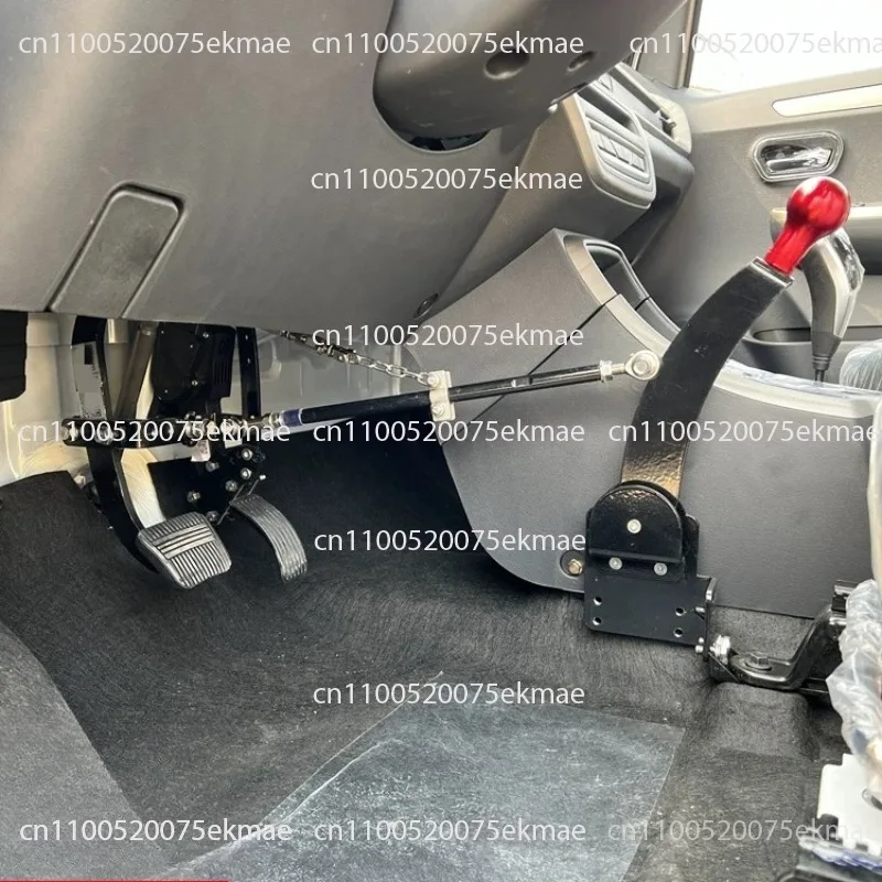 Non-destructive installation of low-speed electric four-wheel brake auxiliary device double lower