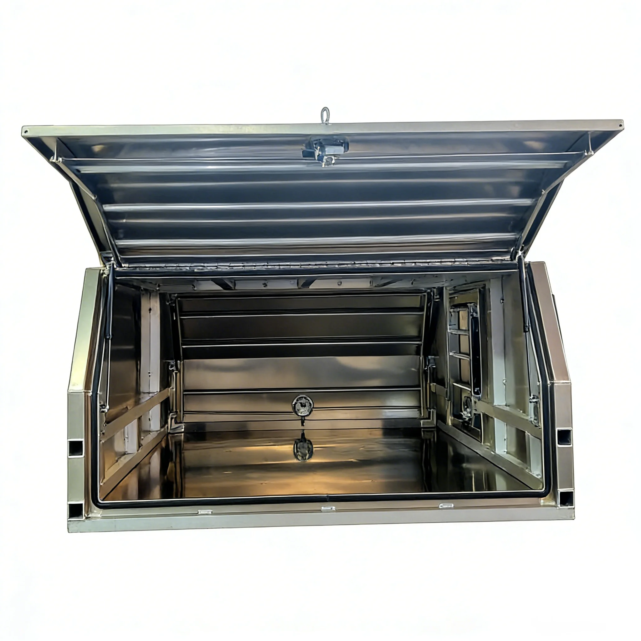 Aluminum Utility Tray with Canopy for Rear Dual Cab Ute Waterproof Dustproof Storage Body OEM Supplier