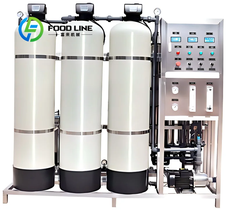 For 500 L/h Reverse Osmosis Water Purification System with PLC Pump 1 Year Warranty-Water Treatment Machinery customize