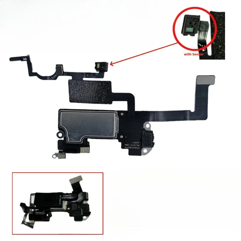 1pcs Earpiece Flex Cable for iPhone11/ 12 Pro Max  Top Front Ear Speaker Sensor Proximity Small Headset Fix Face ID Parts