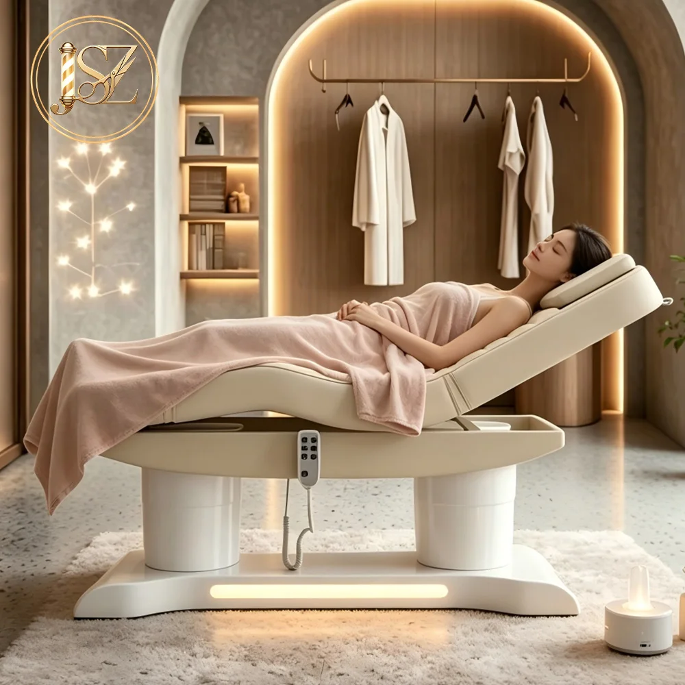 Salon Universal 4 Motor Adjustable Bed Tattoo Skincare Eyelash Spa Therapy Couch
