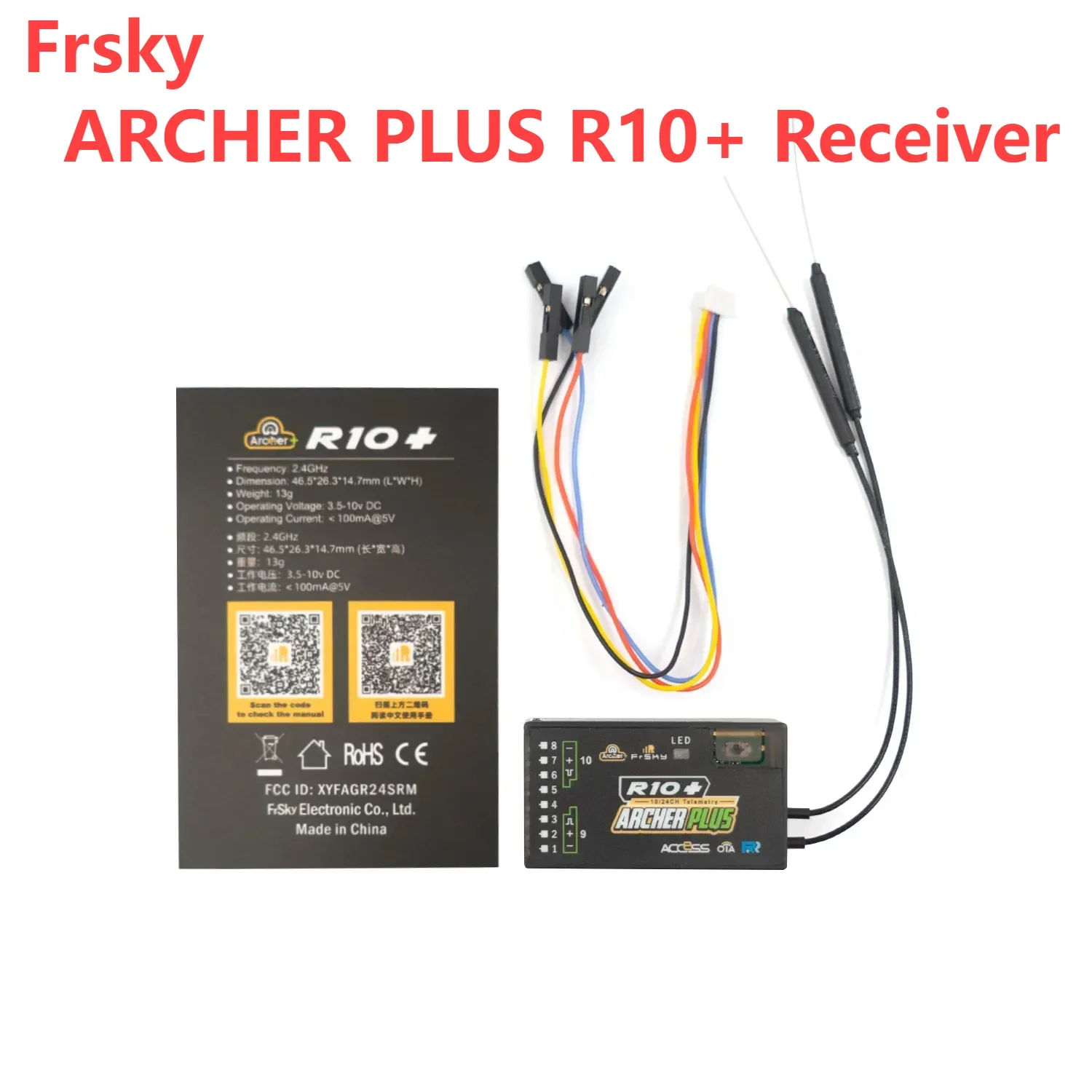 frsky-archer-plus-r10-receptor-compatible-con-acceso-accst-d16-10ch-pwm-sbus-fbus-sport-para-x20-x20s-x18-x18s-x9d-x7