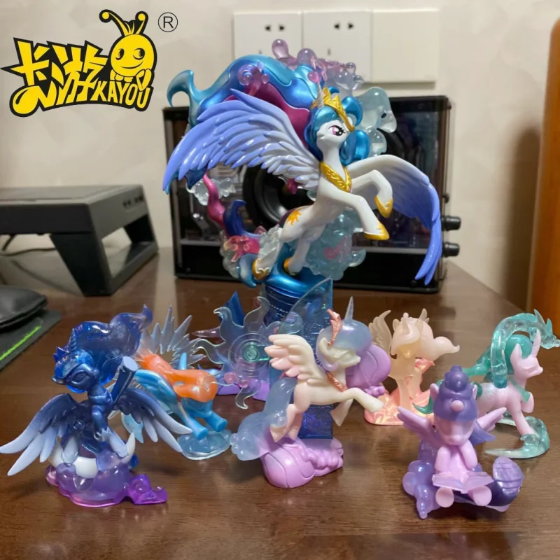 Kayou My Little Pony Rubber Doll Episode 1 Sparkling Space Princess Flowing Light Edition Pinkie Pie Fluttershy Rarity Kids Gift