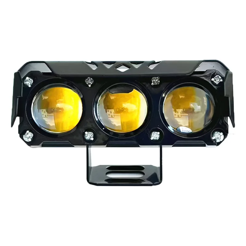 

Светодиодные прожекторы для мотоциклов, белые, желтые, двухцветные, супер яркие, концентрированные, фары для электрического велосипеда, лампа переднего освещения