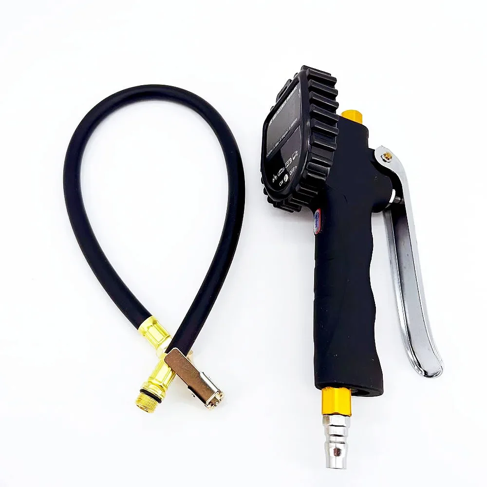 Type-C Rechargeable Digital Tire Inflation Gun - Automobile Tyre Pressure Monitor Fast Inflator Car Deflation Gauge