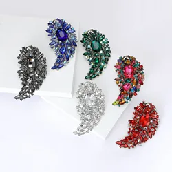 fashion retro exaggerated rhinestone brooch women clothing shining crystal accessories pins