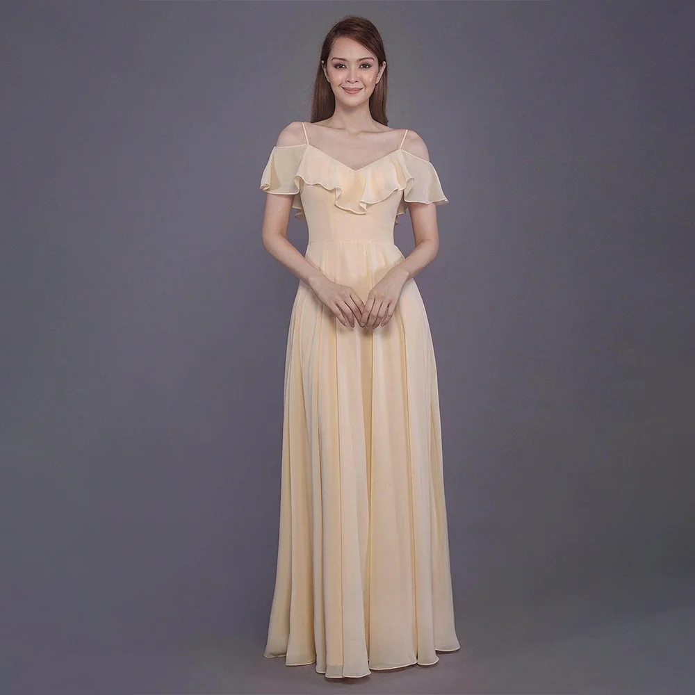 Sukienki wieczorowe damskie eleganckie sukienki na studniówkę ramiączka spaghetti krótki rękaw falbany linia A plisowana formalna sukienka celebrytki dla kobiet