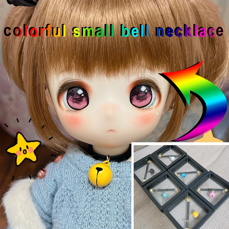 D04-B208 children handmade toy BJD/SD accessories 1/4 MSD MDD colorful small bell necklace 1pcs