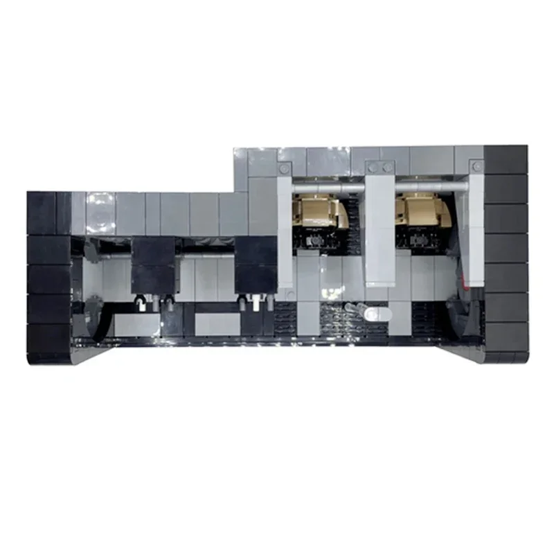 Seri Film Bintang Batu Bata Bangunan Moc Model Koridor Samping Kapal Luar Angkasa Teknologi Bangunan Mainan Konstruksi Blok Modular