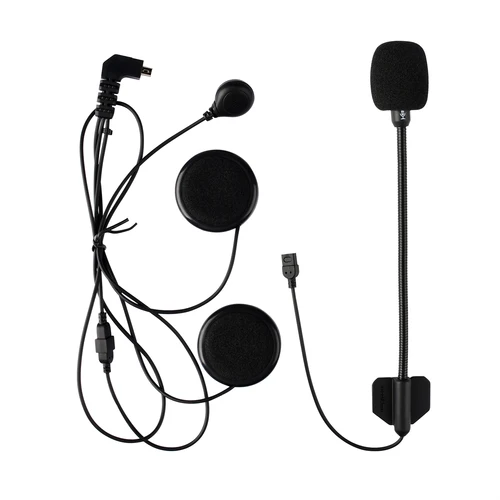 Imagen 2 del producto FreedConn Accesorios originales Micrófono duro/suave Clip de 5 pines para R1 y R1-PLUS Auriculares intercomunicadores para casco de cara completa/abierta