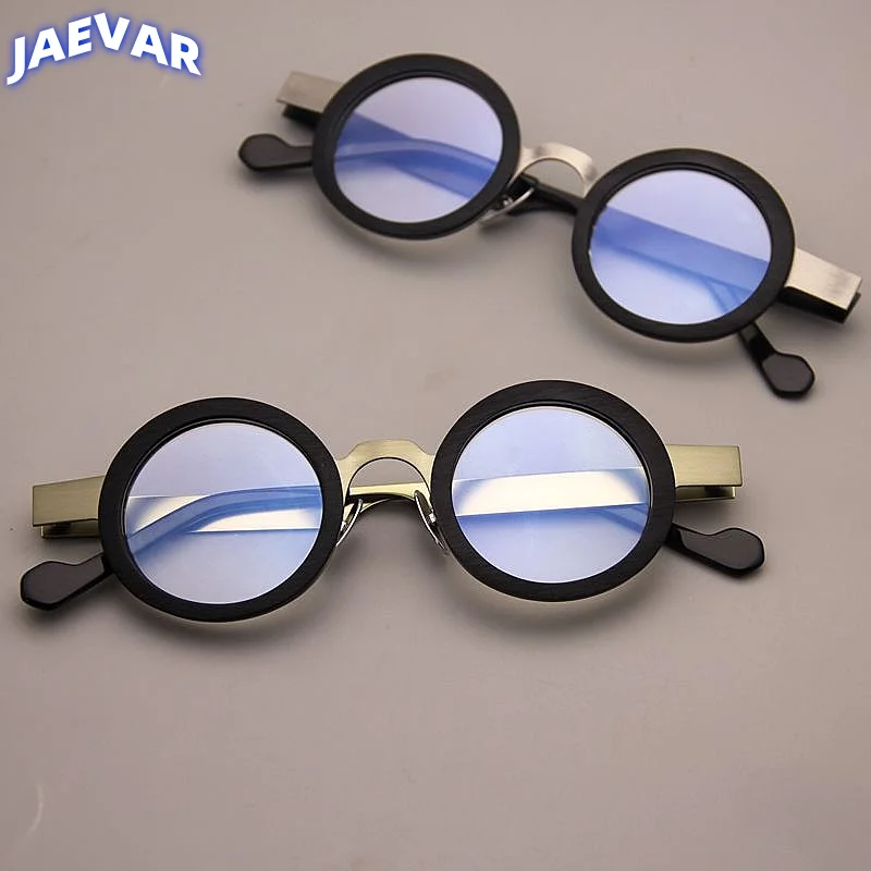 

Plate Round Frame Glasses Frame Vintage Metal Men's Glasses Frame Ultra Light Personalized Optical Prescription Frame v6