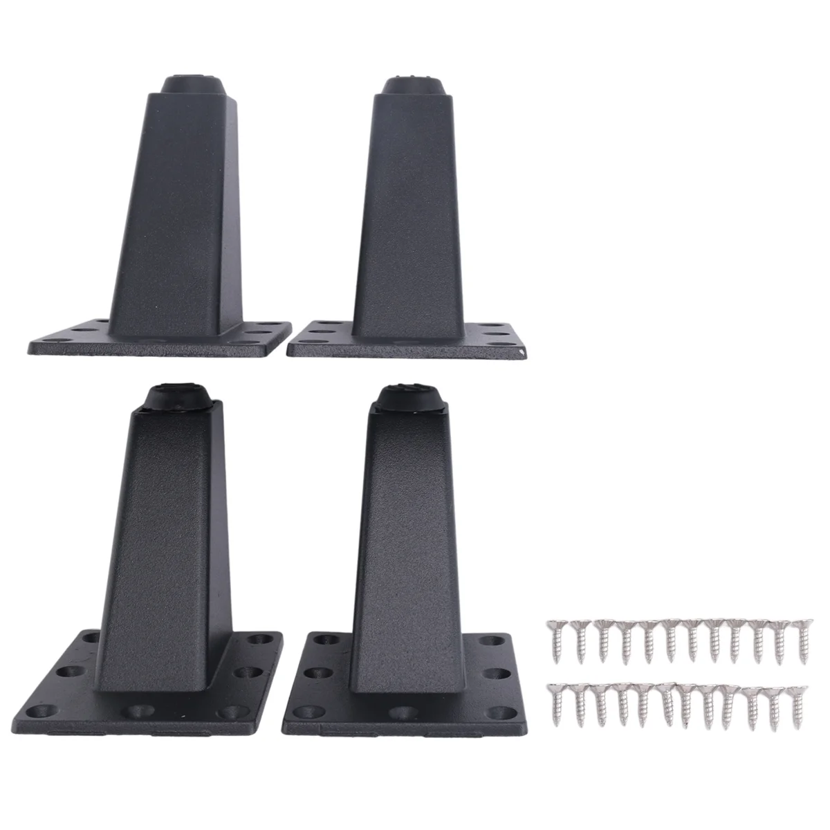 4 Pcs 8cm Adjustable Metal Furniture Leg Thick Aluminum Alloy Table Cabinets Feet Sofa Bed TV Cabinet Legs