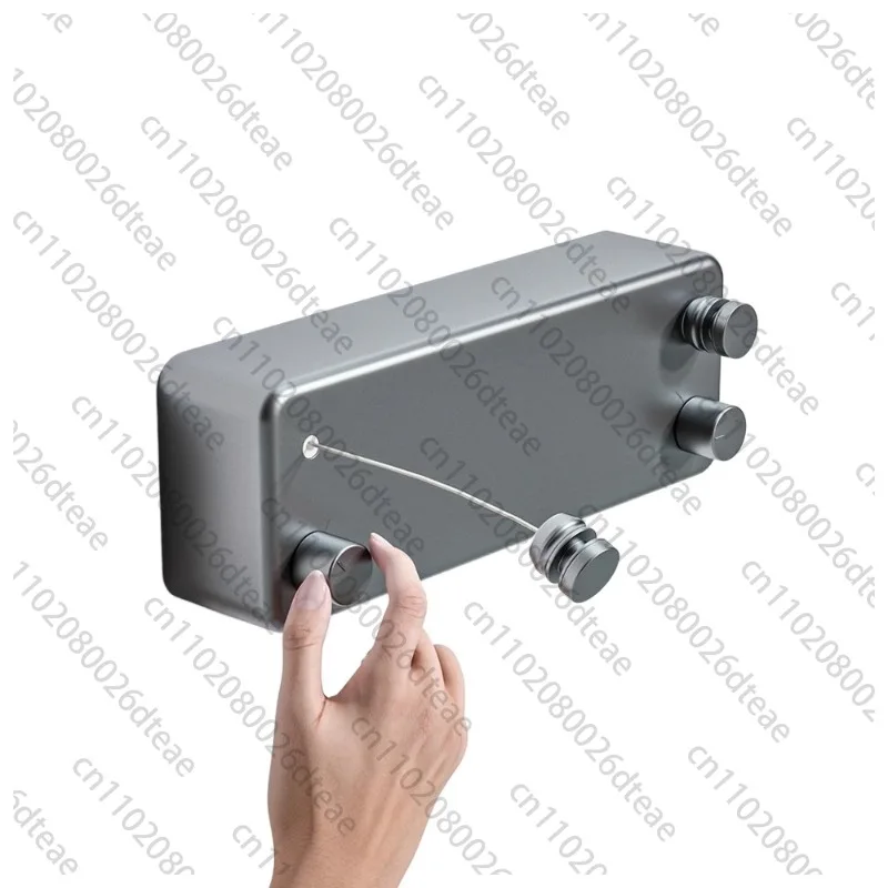 

Invisible clothesline 4.2m double line indoor non perforated balcony retractable clothesline retractable steel wire rope