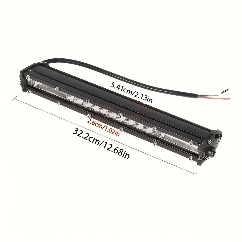 Ultra-Bright LED Light Bar & Work Light Combo Kit, White Light, Universal Fit for 4x4 Offroad Vehicles,