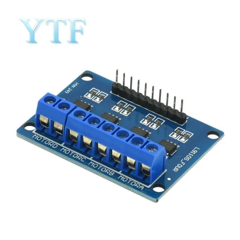 1PCS L9110S Four 4 Channel Drive DC Motor Drive Board Motor Drive Module Smart Car 4-way Driver