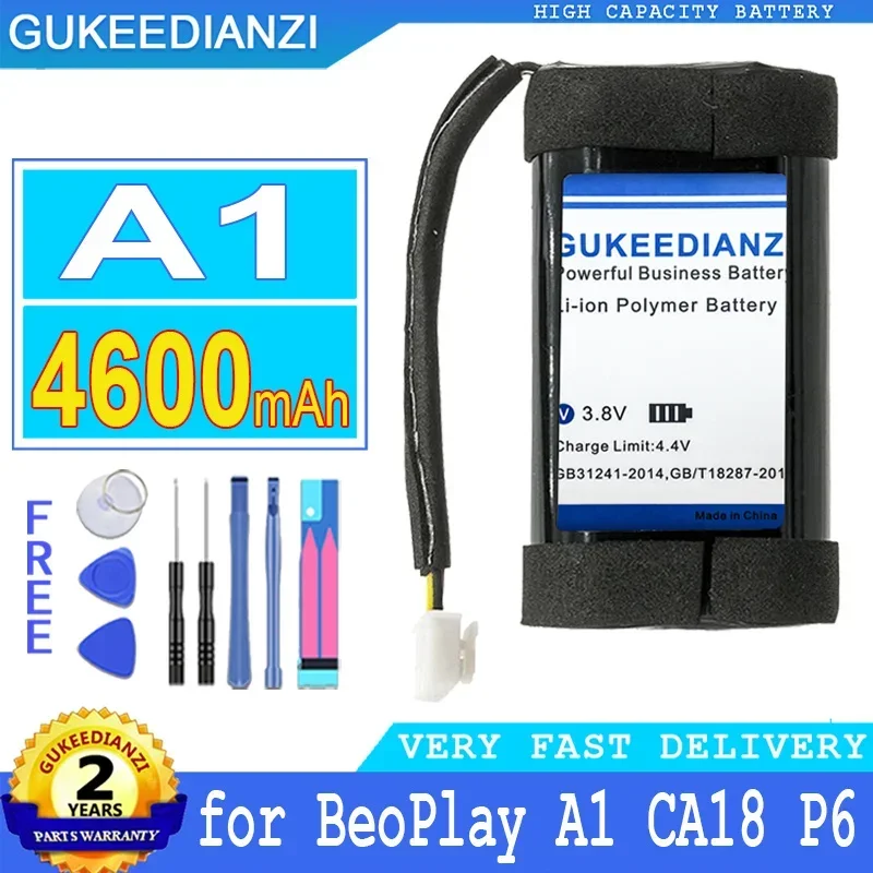 4600mAh GUKEEDIANZI Battery PA-BO01 for Bang & Olufsen BeoPlay A1 CA18 P6 Big Power bateria